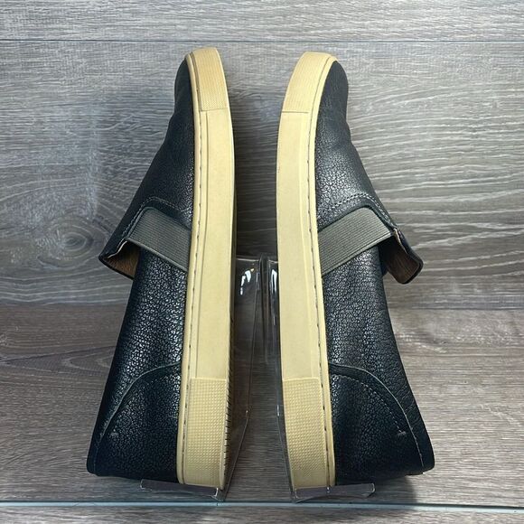 Frye Ivy Pewter Metallic Silver Leather Women’s Sz 9.5M Slip On Flats Loafers - Picture 10 of 11